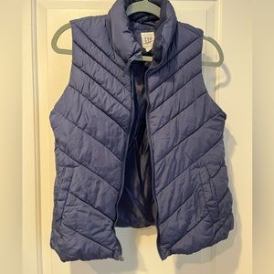 Blue puffer vest by GAP